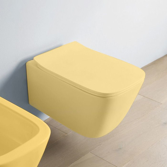 Унитаз подвесной безободковый ArtCeram A16 ASV003 12 00, Zync Yellow - фото 