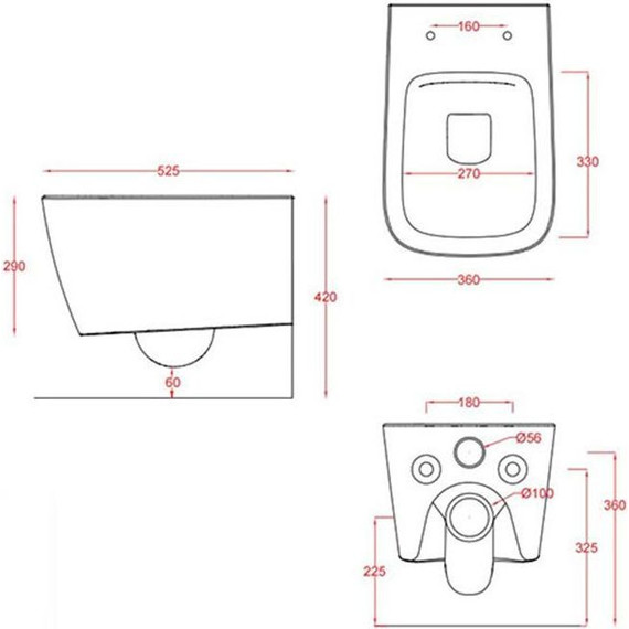 Унитаз подвесной безободковый ArtCeram A16 ASV003 43 00, Verde foresta - фото 2
