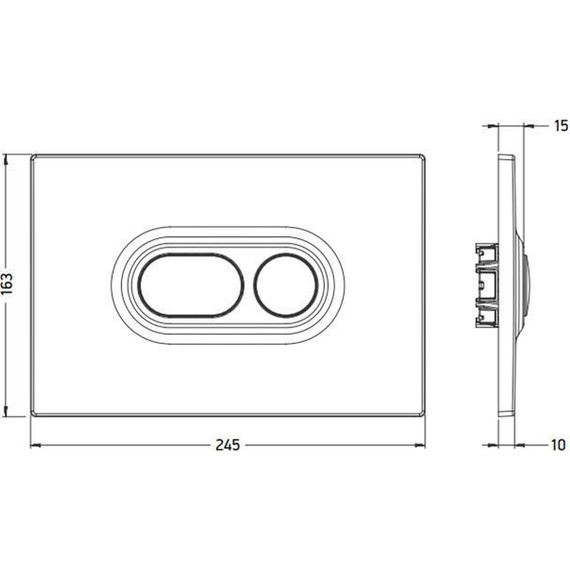 Кнопка смыва Artceram Atelier 702.000.05, белый - фото 2