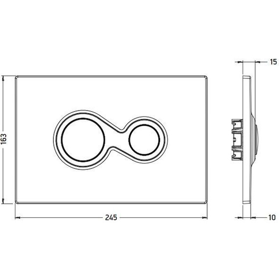 Кнопка смыва Artceram Monet 701.000.05, белый - фото 2