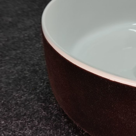 Раковина-чаша ArtCeram Cognac 42 см COL001 01 65 bianco/testa di moro - фото 4