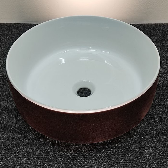 Раковина-чаша ArtCeram Cognac 42 см COL001 01 65 bianco/testa di moro - фото 7