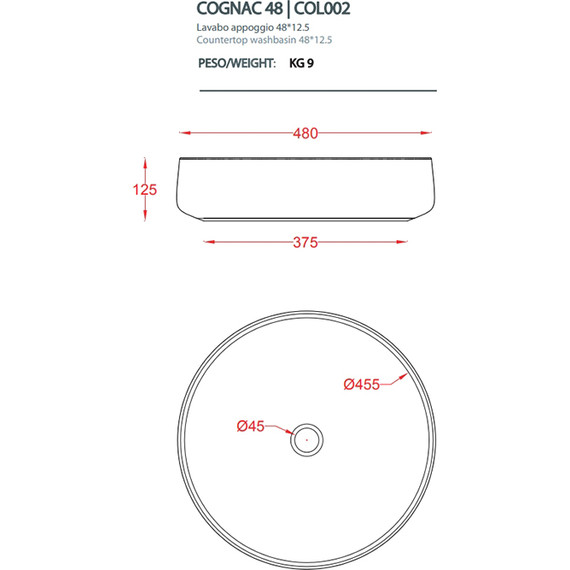 Раковина-чаша ArtCeram Cognac 48 см COL002 44 00, green salvia - фото, картинка 2 Раковина-чаша ArtCeram Cognac 48 см COL002 44 00, green salvia - фото 2