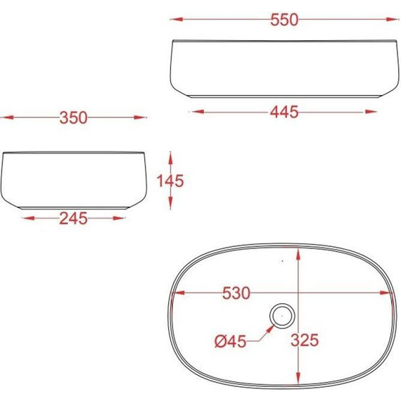 Раковина-чаша ArtCeram Cognac 55 см COL003 41 00, matera - фото 2