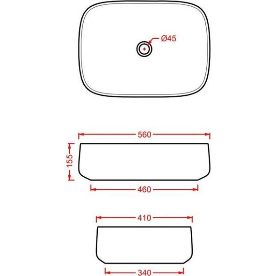 Раковина-чаша ArtCeram Cognac 56 см COL009 88 00, dark terrazzo - фото 2