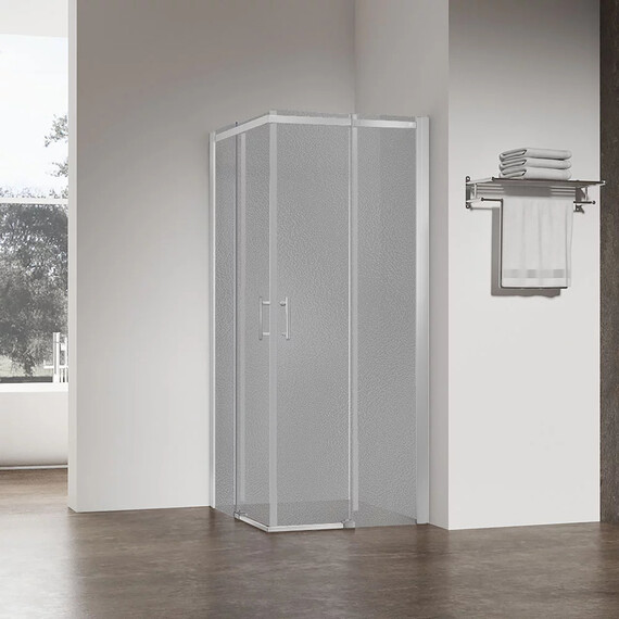 Душевое ограждение Veconi Rovigo Pear 110x90 см RV50CH-11090-02-C8, хром/матовое - фото 