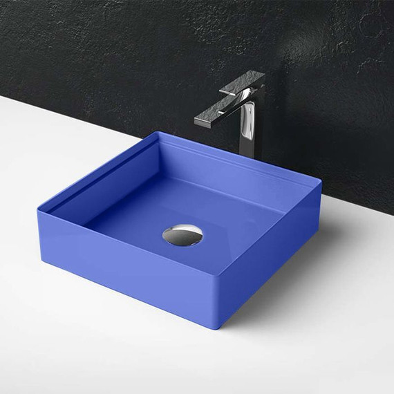 Раковина-чаша ArtCeram Scalino 38 см SCL001 16 00, blu zaffiro - фото 