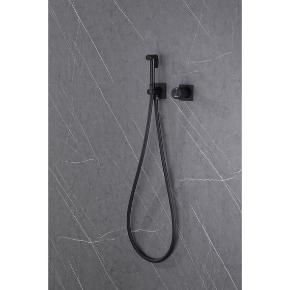 Набор для гигиенического душа Abber Rund AF8725B, черный матовый - фото 3