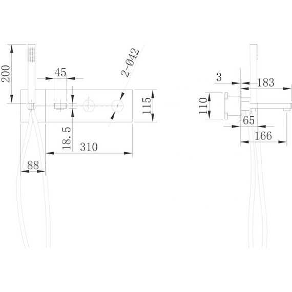 Смеситель для ванны Abber Rund AF8730, Цвет производителя: хром - фото 3