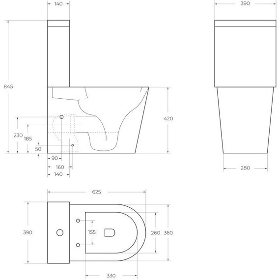 Унитаз-компакт безободковый BelBagno Flay-Tor BB2149CP-TOR (Система смыва торнадо) - фото 16