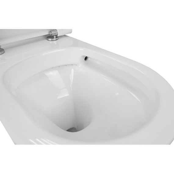 Унитаз-моноблок безободковый Creo Ceramique One ON0103 с крышкой микролифт - фото, картинка 10 Унитаз-моноблок безободковый Creo Ceramique One ON0103 с крышкой микролифт - фото 10