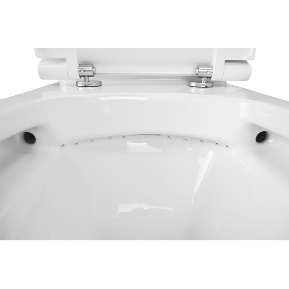 Унитаз-моноблок безободковый Creo Ceramique One ON0103 с крышкой микролифт - фото, картинка 11 Унитаз-моноблок безободковый Creo Ceramique One ON0103 с крышкой микролифт - фото 11