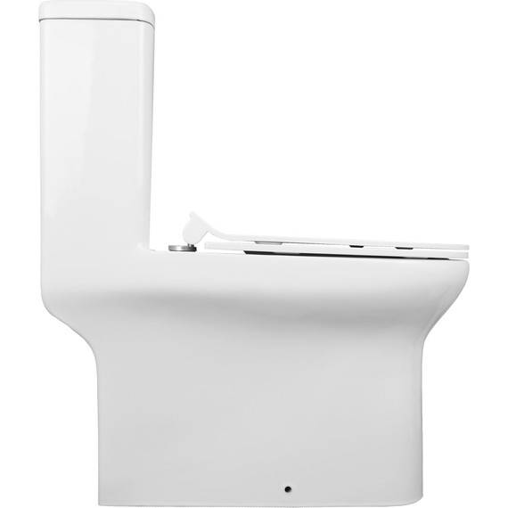 Унитаз-моноблок безободковый Creo Ceramique One ON0103 с крышкой микролифт - фото, картинка 6 Унитаз-моноблок безободковый Creo Ceramique One ON0103 с крышкой микролифт - фото 6