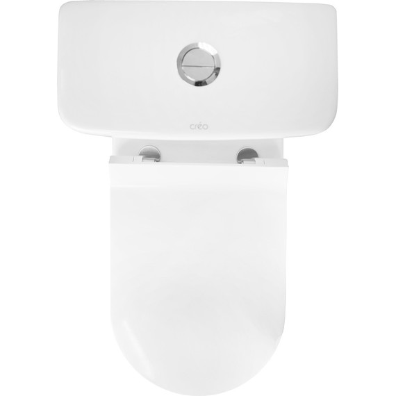 Унитаз-моноблок безободковый Creo Ceramique One ON0103 с крышкой микролифт - фото, картинка 9 Унитаз-моноблок безободковый Creo Ceramique One ON0103 с крышкой микролифт - фото 9