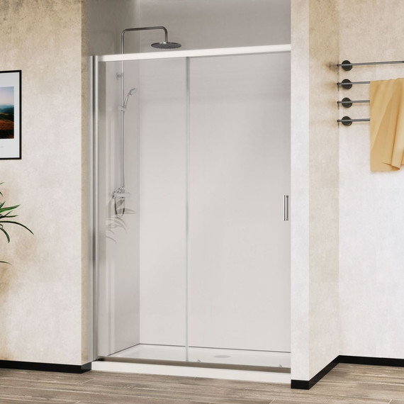 Душевая дверь Vincea City 120 см VDS-5CT120CL, хром/прозрачное - фото, картинка 2 Душевая дверь Vincea City 120 см VDS-5CT120CL, хром/прозрачное - фото 2