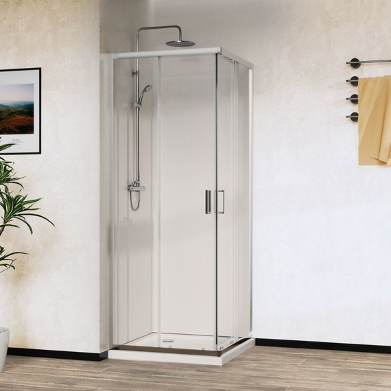 Душевое ограждение Vincea City 80x80 см VSS-5CT800CL, хром/прозрачное - фото 2