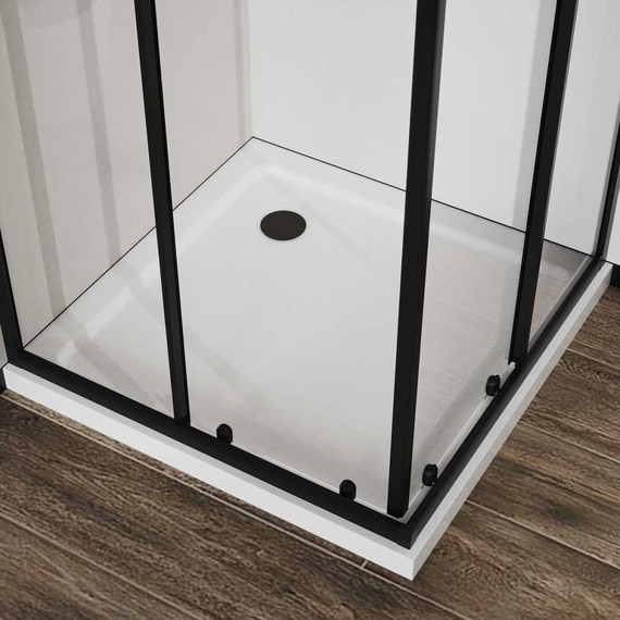 Душевое ограждение Vincea City 100x80 см VSS-5CT8010CLB, черный/прозрачное - фото 3