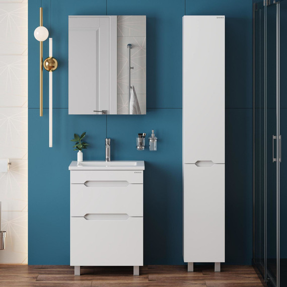 Тумба напольная с раковиной Onika Айленд 50 см 105039 - фото 3