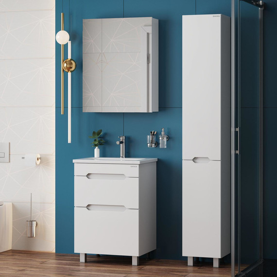 Тумба напольная с раковиной Onika Айленд 50 см 105039 - фото 4