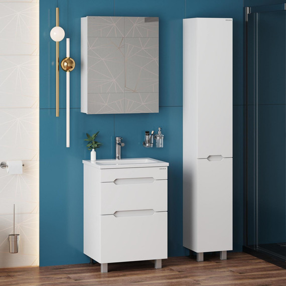 Тумба напольная с раковиной Onika Айленд 50 см 105039 - фото 5