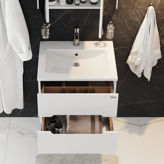 Тумба подвесная с раковиной Onika Айленд 60 см 106114 - фото, картинка 5 Тумба подвесная с раковиной Onika Айленд 60 см 106114 - фото 5