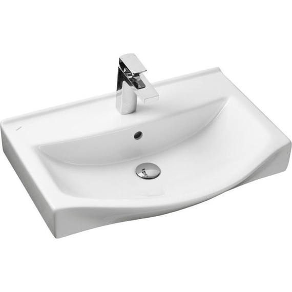 Тумба подвесная с раковиной Onika Девис 65 см 106546, бетон чикаго - фото 9