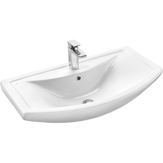 Тумба напольная с раковиной Onika Дельта 80 см 107032, ясень шимо - фото 5