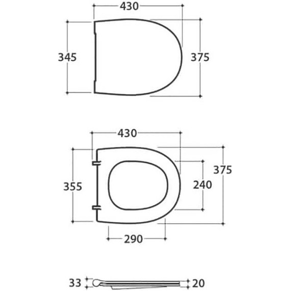 Сиденье с крышкой для унитаза Globo 4all микролифт MD022BI - фото 2
