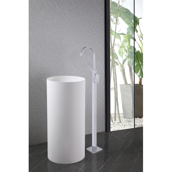 Смеситель для раковины напольный Abber Wasserfall AF8640, Цвет производителя: хром - фото 2