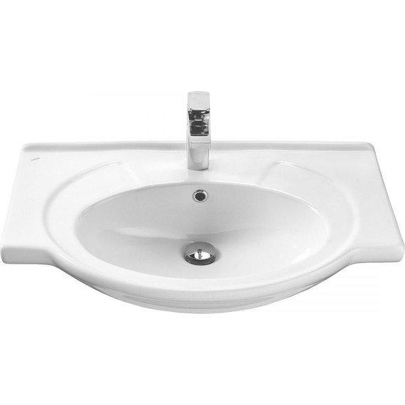 Тумба напольная с раковиной Onika Моника 75 см 107502 (с корзиной) - фото 4