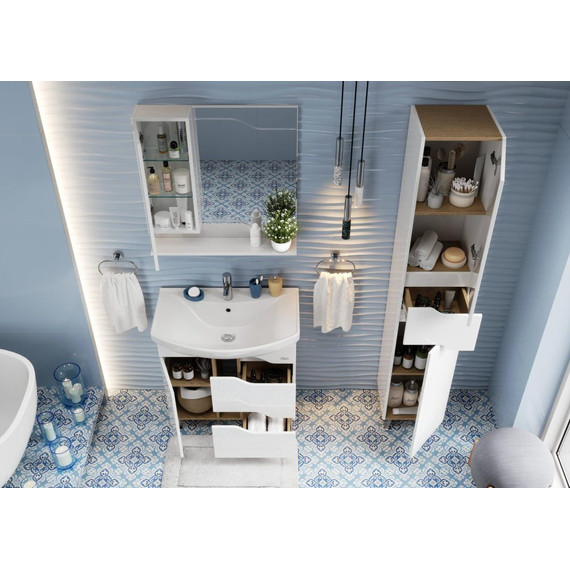 Зеркало-шкаф Onika Веронэлла 75 см 207521 - фото 4