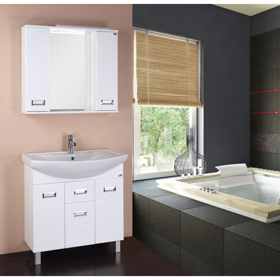 Зеркало-шкаф Onika Балтика 80 см 208024 - фото 2