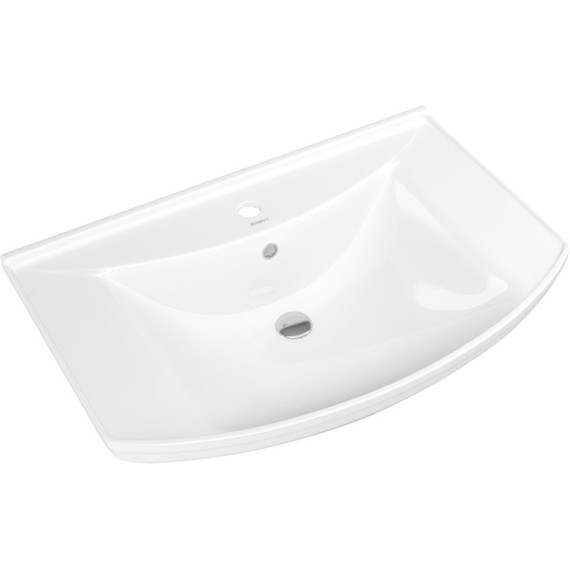 Тумба напольная с раковиной Onika Стиль 75 см 107512, белая/ясень шимо - фото 5