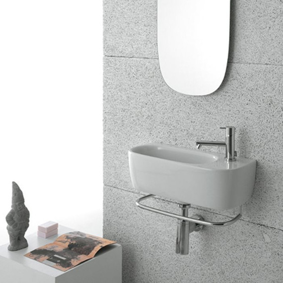 Раковина подвесная Globo Genesis 50 см GE046.BI - фото 2