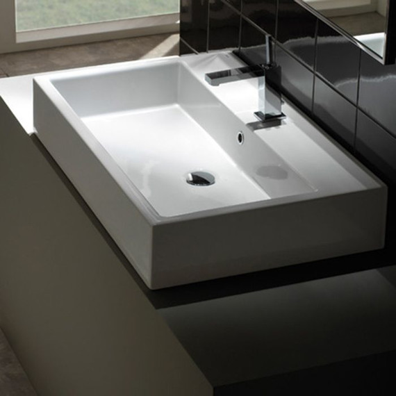 Раковина подвесная Globo Classic 80 см SCQ811BI - фото, картинка 2 Раковина подвесная Globo Classic 80 см SCQ811BI - фото 2