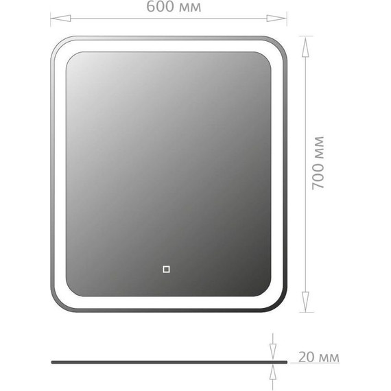 Зеркало Onika Магна Led 60 см 206085 - фото 6