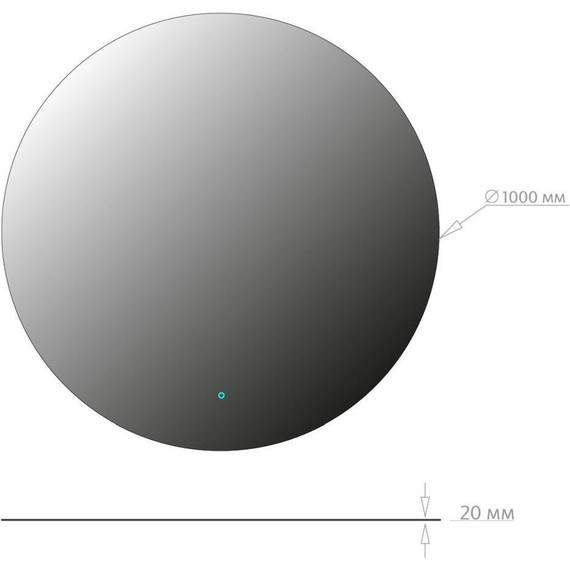 Зеркало Onika Сола Led 100 см 210019 - фото 8