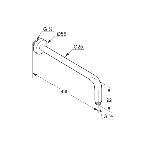 Душевая система для душа с термостатом Kludi Nova Fonte 208313915, черный матовый - фото 10