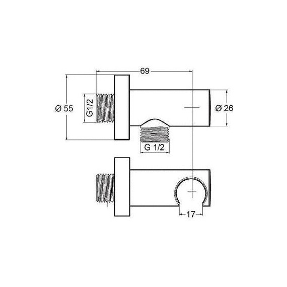 Душевая система для душа с термостатом Kludi Nova Fonte 208313915, черный матовый - фото 5