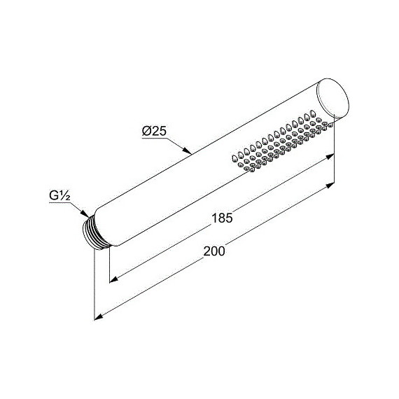 Душевая система для душа с термостатом Kludi Nova Fonte 208313915, черный матовый - фото 7