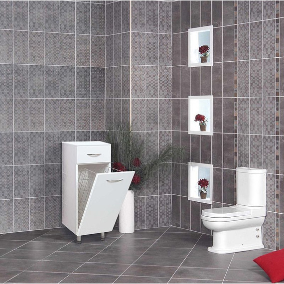 Комод напольный Onika Каприз 30 см 403003 с бельевой корзиной - фото 2