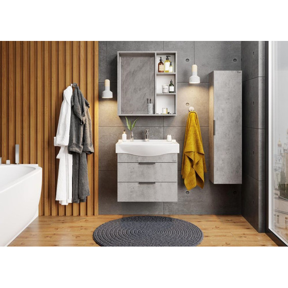 Пенал подвесной Onika Девис 30 см, универсальный, 403071, бетон чикаго - фото 2