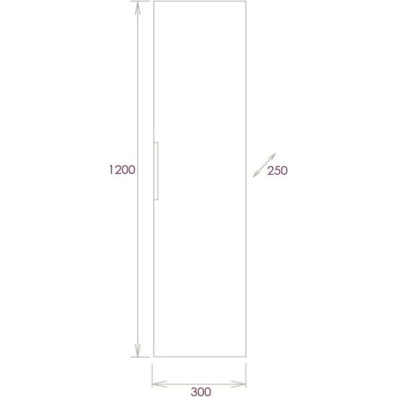 Пенал подвесной Onika Девис 30 см, универсальный, 403071, бетон чикаго - фото 5