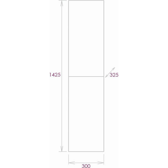 Пенал подвесной Onika Марбл 30 см, универсальный, 403076, мрамор/камень бетонный - фото 6