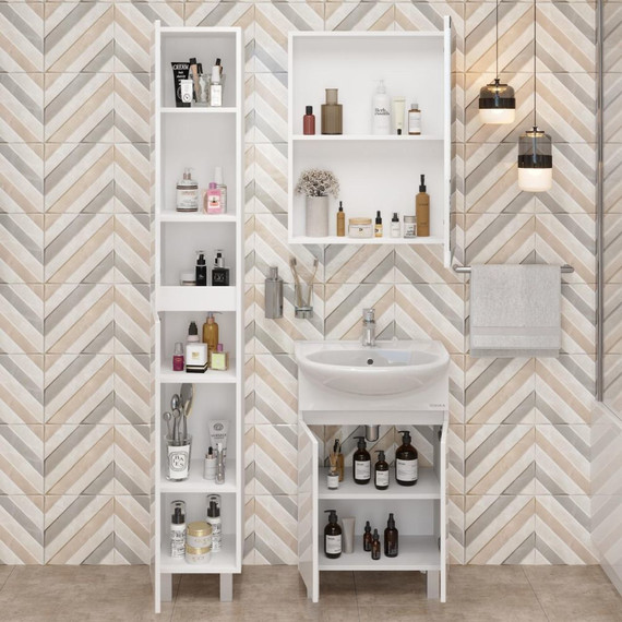 Пенал напольный Onika Милтон 30 см, универсальный, 403077 - фото 4