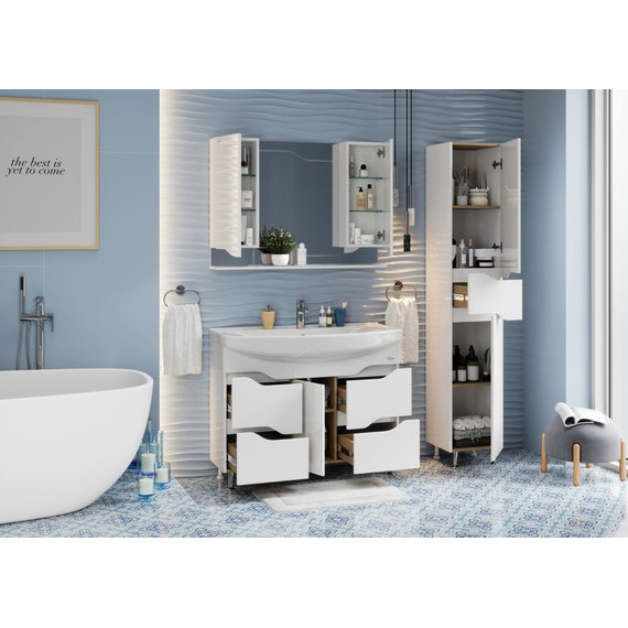 Пенал напольный Onika Веронэлла 35 см, универсальный, 403563 - фото 4