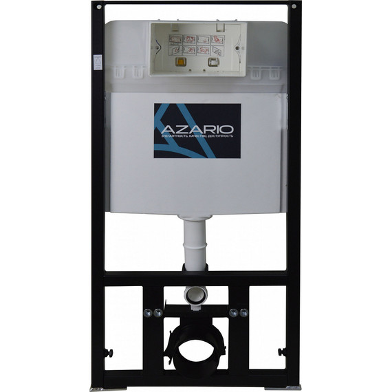 Инсталляция с подвесным безободковым унитазом Azario Teramo AZ-8010-1000+AZ-053E-R-MB SP+AZ-8200-0013, черный матовый, Цвет производителя: чёрный матовый - фото 2