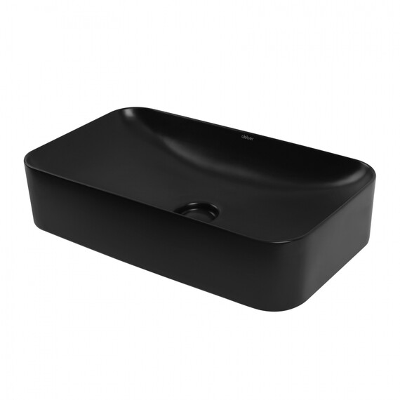 Раковина-чаша Abber Rechteck 60 см AC2204MB, черный матовый - фото 