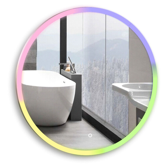 Зеркало Azario Perla neo - RGB 77 см LED-00002610 - фото 