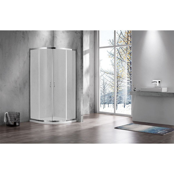 Душевое ограждение Azario Milton 90х90 см AZ-ND2142 900 FOG, хром/матовое - фото 2